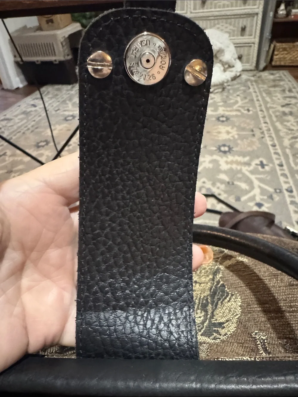 Raviani Brown and Black Elephant Tapestry Satchel